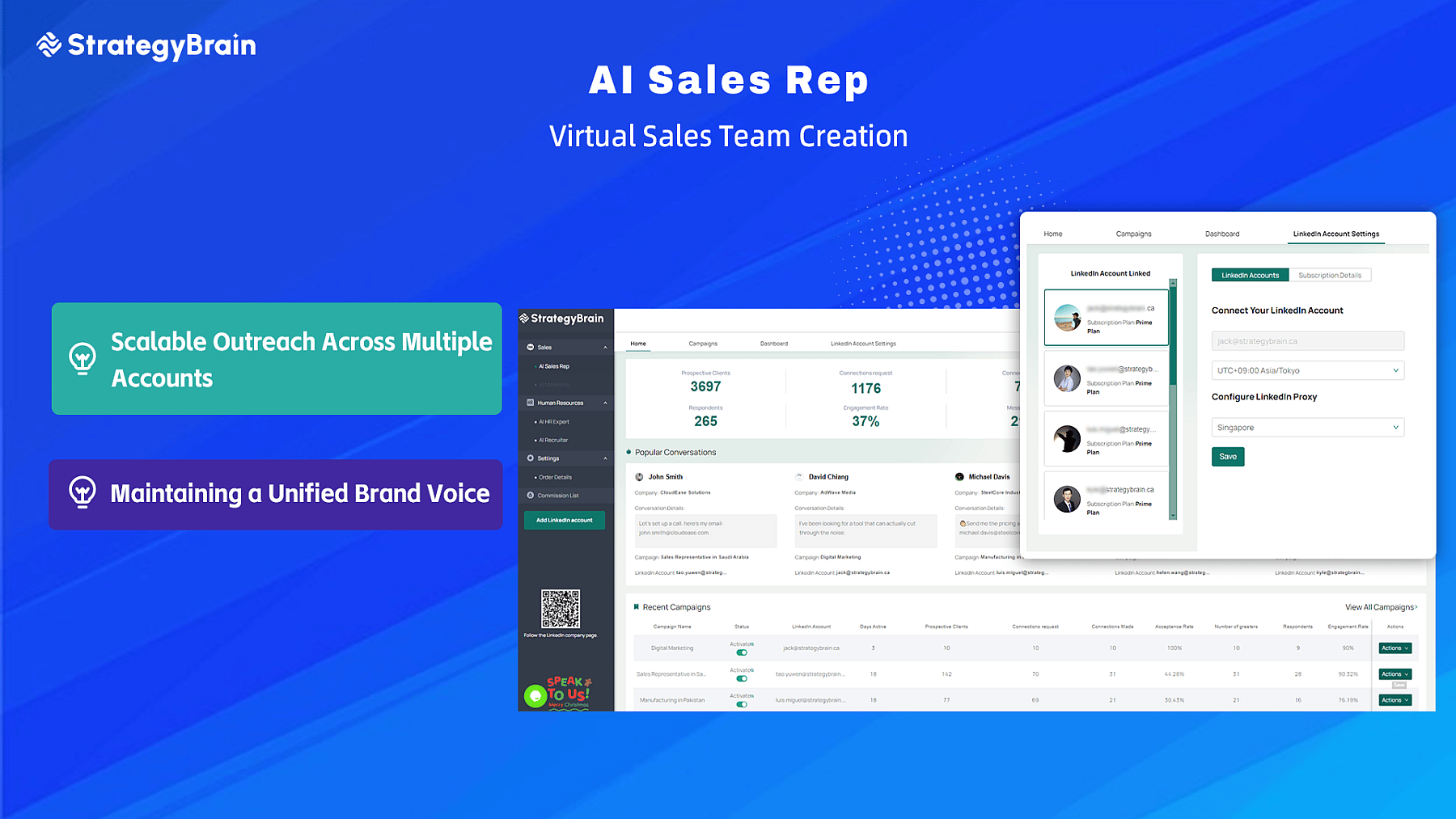 AI Sales Rep: Manage Multiple LinkedIn Accounts to Build a Scalable Virtual Sales Team