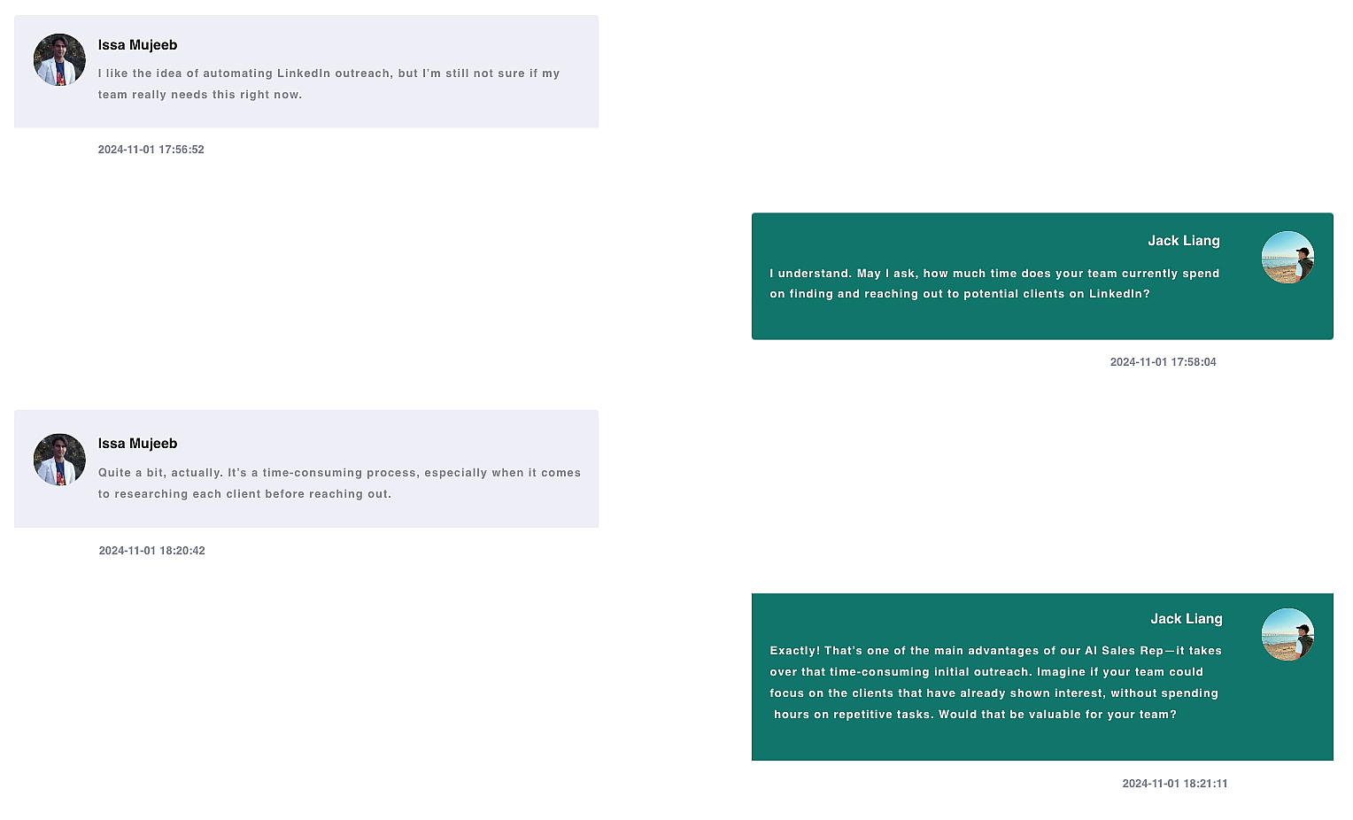 Proactively advance the sales process.