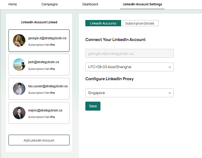 Multi-account parallel sales for building a virtual sales team.