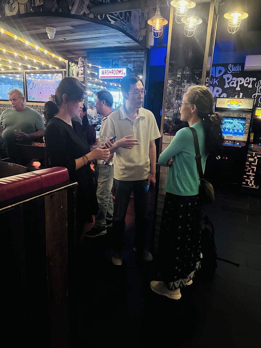 Took a photo with Ms. Gina El Kattan, Entrepreneur in Residence.